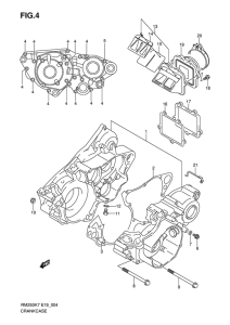 RM250 Картер двигателя