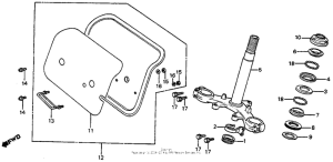 CR80R Steering stem 82
