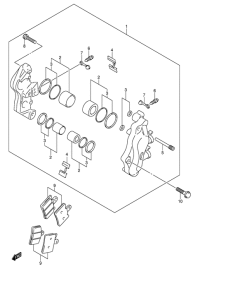 AN250 Передний суппорт