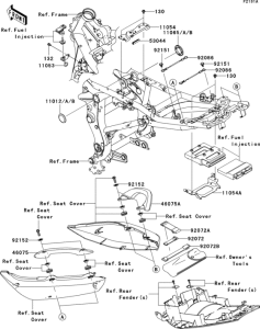 EX650 Frame fittings(jkaex650aba022144-)