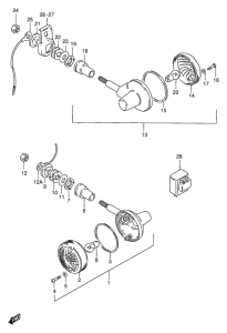 GN250 Поворотники