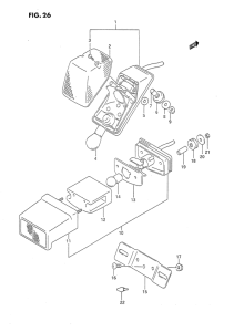 DR650 Задний фонарь
