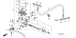 CBF1000 Главный цилиндр сцепления