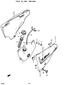 GT200 Oil tank - fram cover