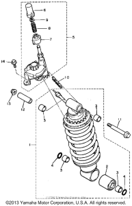 FJ1200TC Амортизаторы задние
