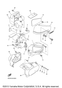 XVS650A Боковые обтекатели