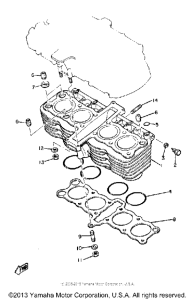 XJ550RH Цилиндры