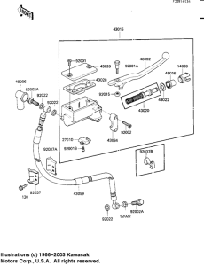 KL250 Передний тормозной цилиндр