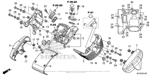 VT1300CR Крышка головки цилиндров,передняя