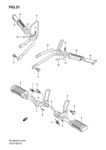 RV125 Подножки