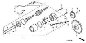 NES150 Стартерный мотор