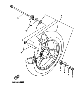 YN50R Переднее колесо