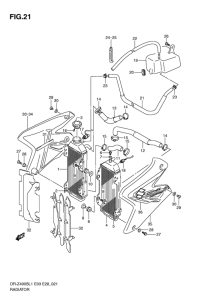 DR-Z400 Радиатор