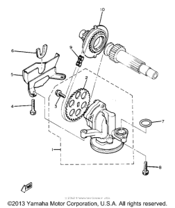 XJ650LH Масляный насос