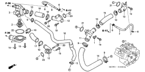 VFR800 (ABS) Water hose connection
