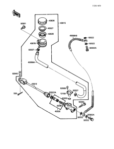 VN1500 Задний торм цилиндр