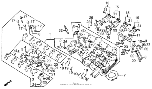 CB750 Головка цилиндров