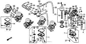 CBX Carburetor comp. parts 79