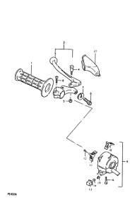 PE400 Lh handle grip