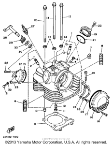 BW350U Головка цилиндров