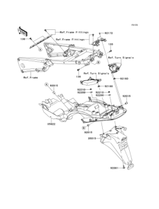 ZX1400 Задний бампер