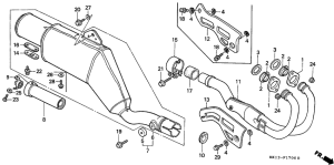 XR250R Глушитель