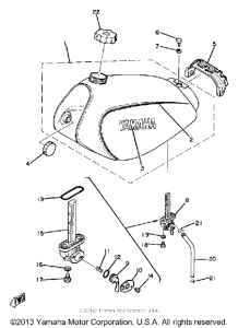 XT250H Топливный бак