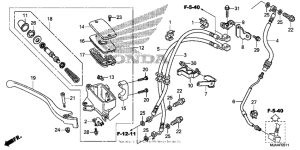 VT750C2S (ABS) Front brake master cylinder (4)