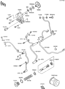 VN1500 Масляный насос и фильтр