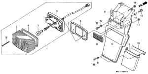 XRV750 Taillight unit ass`y