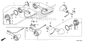 VT1300CT Задний фонарь