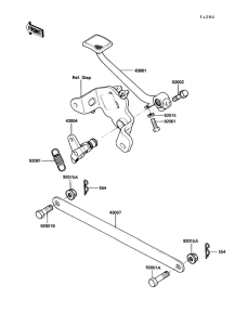 EN450 Педаль тормоза
