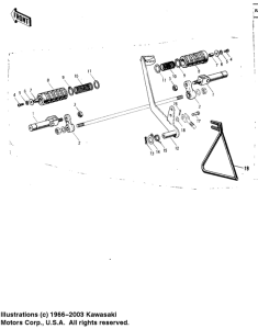  Footrests / stand / brake pedal