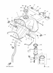 XT1200ZE Топливная магистраль