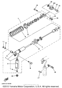 YZ80W (Motocross) Амортизаторы задние