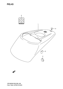 VZR1800 Топливный бак upper cover
