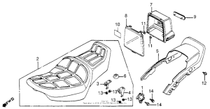 VF1100C Сиденье