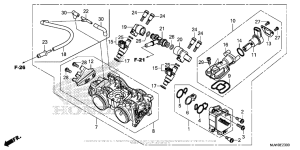 CB500F (ABS) Корпус Дросселя
