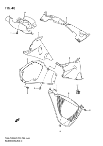 GSX-R1000 Inner cowling