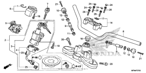 CB1000R Handlebar + top bridge