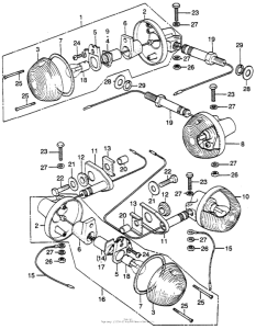 CB750 Задний фонарь