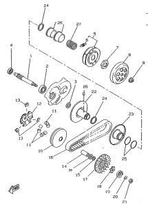 CW50RSX Сцепление