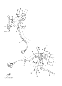 XV1600A Handle switch. lever