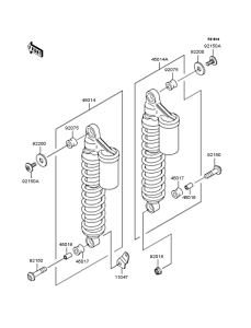 ZR250 Подвеска  /  амортизатор