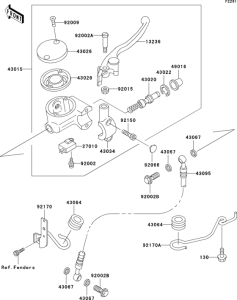 VN800 Главный тормозной цилиндр