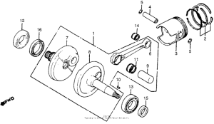 NN50 Коленчатый вал и поршни