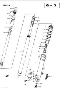GSX-R750 Front left damper