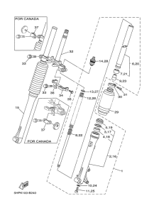 TTR125L Front fork 2