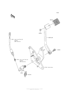 VN900 Педаль тормоза