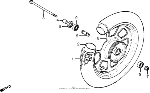 NH80 Переднее колесо